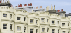 A photo of the top floor flats in a Hove regency terrace